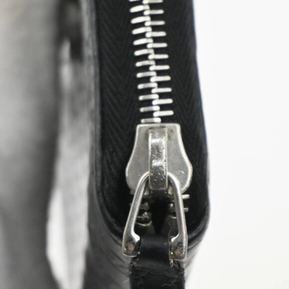 GUCCI Micro Guccissima GG Pattern Zip Around Long Wallet Leather Black - Picture 6 of 15